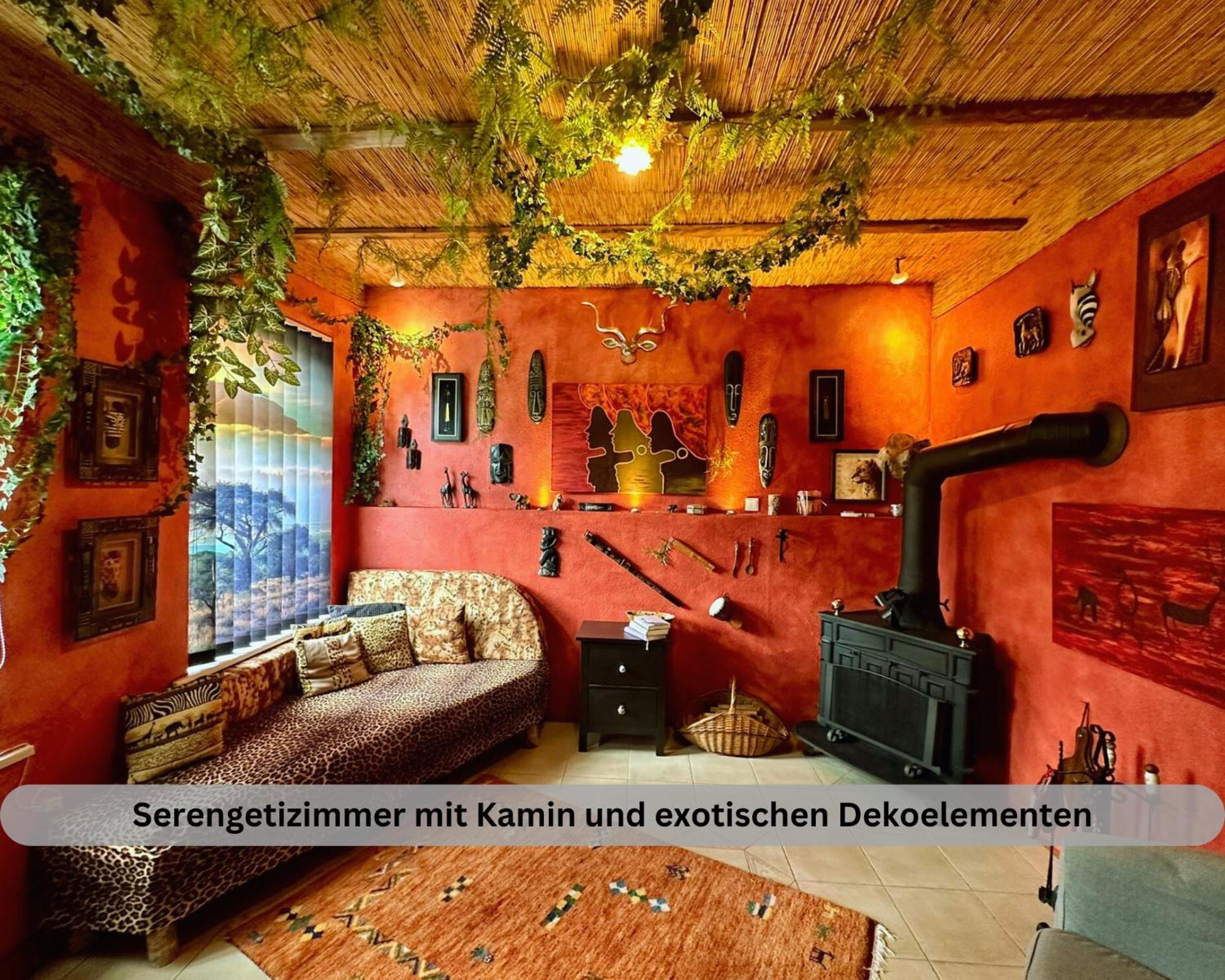 Lodge Of Africa - Einzigartige Themenzimmer, Eingezaeunten Garten, Sauna, Whirlpool & Kamin, Hunde Willkommen, Gasgrill, Voll Ausgestattete Kueche, Grosser Essbereich, Hamburg & Stade In Der Naehe Twielenfleth Dış mekan fotoğraf